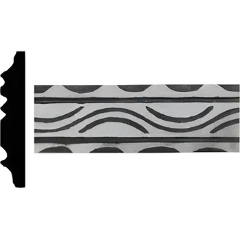 Zábradlí madlovina vzorovaná AX40x8, 3 m - zdobené kované madlo, profil 40 x 8 mm, bez povrchové úpravy, prodej v délkách 3 a 6 m