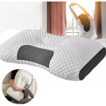 Polštář ORTOPEDICKÝ POLŠTÁŘ PRO SPANÍ NA BOKU A ZÁDECH, PROFILOVANÝ, Z PAMĚŤOVÉ PĚNY