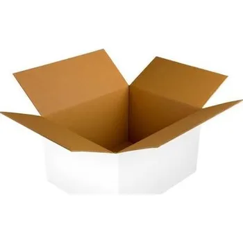 Obalový materiál Kartonová krabice klopová 300x250x150 mm 3VVL B 360g/m2 bílá - paleta 1360 ks