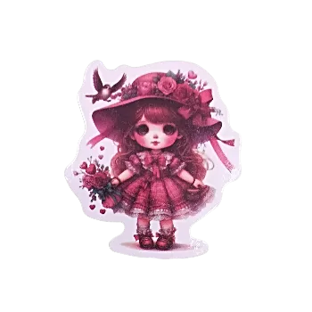 samolepka Samolepky - dívčí graffiti III (sada 5 ks)