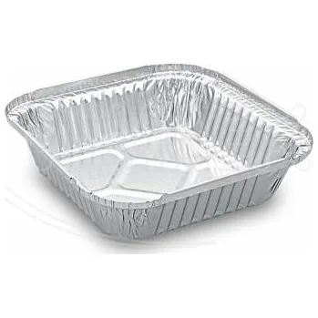 Koupelová kosmetika Miska (ALU) hranatá 164 x 164 x 36 mm 500ml [100 ks]