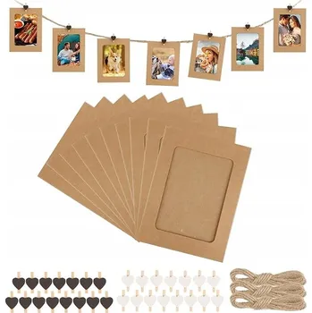 Obraz Rámeček na mnoho fotografií 30x PAPÍROVÉ RÁMEČKY NA FOTOGRAFIE K ZAVĚŠENÍ 15 x 11 cm