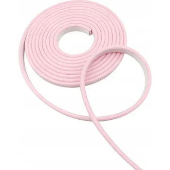 LED páska NEON flex LED SILIKON 6X12 12V IP67 řez po 1cm R-1 Pudrová Růžová 1m