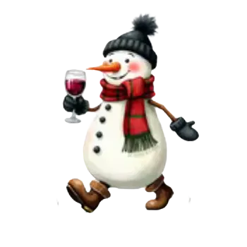 Vánoční dekorace Nažehlovací obrázek - vánoční sněhulák IV (7,6 x 9,0 cm)