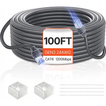 Napájecí kabel Prodlužovací kabel 24AWG 30,48 m pro Starlink Gen 3 Satellite V3 – vhodný i do zahrad