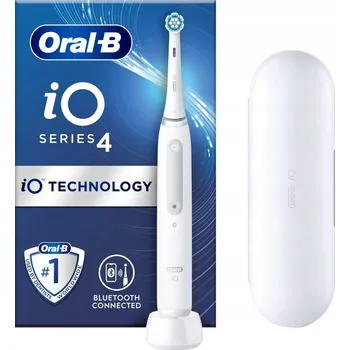 Elektrický zubní kartáček Oral-B iO 4 White magnetický elektrický zubní kartáček bílý
