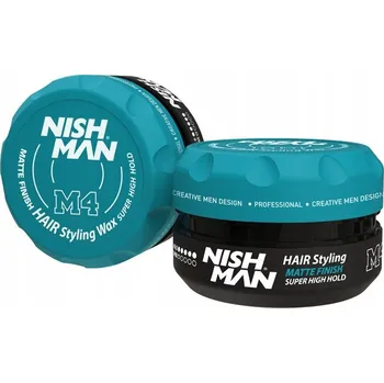 Stylingový přípravek Pomáda na vlasy Nishman M4 Matte Super High Hold Wax 100ml - vosk pro muže