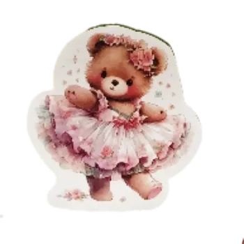 samolepka Samolepky - tančící medvídci VI (sada 5 ks)