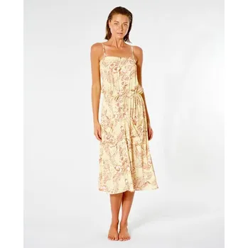 Dámské šaty RIP CURL šaty - Playabella Midi Dress Light Yellow (4094)