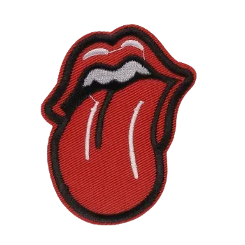 Nášivka Nažehlovací nášivka - pusa s jazykem (5,7 x 7,5 cm)