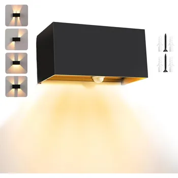 Nástěnné svítidlo LED nástěnné svítidlo 20W s pohybovým senzorem IP65 teplá bílá 3000K