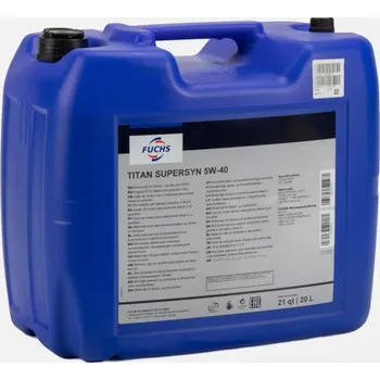 Motorový olej MOTOROVÝ OLEJ FUCHS TITAN SUPERSYN 5W40 20L NĚMECKÝ + PŘÍVĚSKY