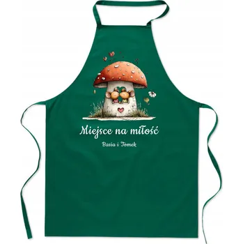 Kuchyňská zástěra Personalizovaná kuchyňská zástěra Dárek na Valentýna - Dvě myšky + jména