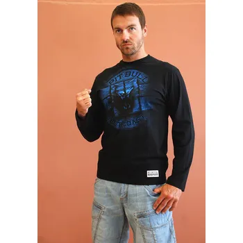 Pánské tričko PitBull West Coast - pánské triko LS Wolf černé S