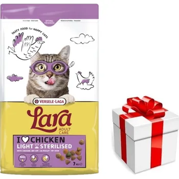 Krmivo pro kočku Versele-Laga Lara Adult Light Sterilized 7kg - krmivo pro sterilizované kočky + překvapení pro kočku ZDARMA