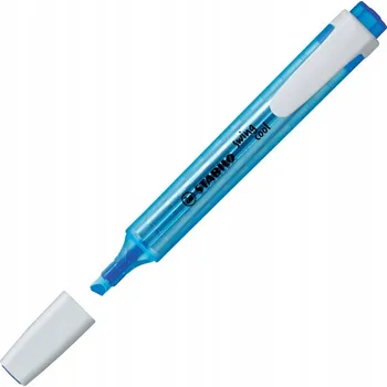 Zvýrazňovač ZVÝRAZŇOVAČ KANCELÁŘSKÝ STABILO SWING COOL MODRÝ PLOCHÝ KAPESNÍ