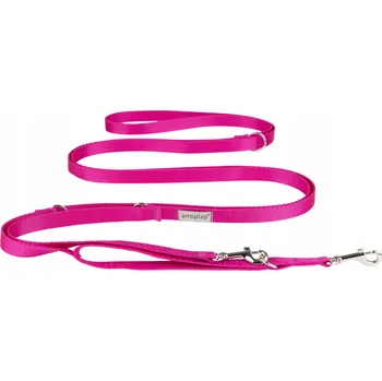 Vodítko pro psa Amiplay Oboustranné Vodítko 8v1 Samba M Růžové