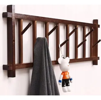 Věšák Stojanový věšák dřevěný ZREE haczyków6356455 buk