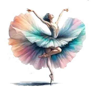Nažehlovací obrázek - balet III (8,0 x 7,3 cm)