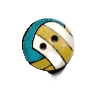 Knoflík Knoflík dřevěný volejbal