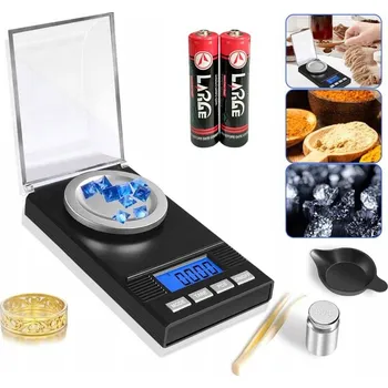 Kuchyňská váha PŘESNÁ DIGITÁLNÍ JUBILÉJNÍ VÁHA 100g / 0,001g - KUCHYŇSKÁ DOMÁCÍ LCD