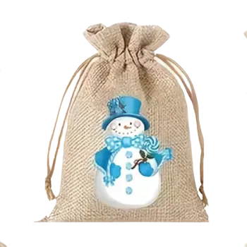 Stahovací sáček - se sněhulákem VI (10,0 x 15,0 cm)