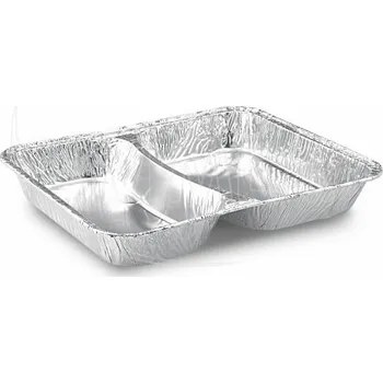 Jednorázové nádobí Menu mísa (ALU) 2dílná 227 x 177 x 30 mm 810ml [100 ks]