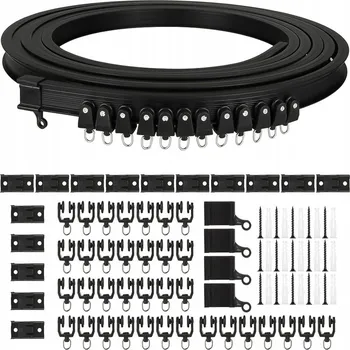 Obraz ELASTICKÝ STROPNÍ GARNÝŽ 5 M, ZAKŘIVENÝ, S MONTÁŽNÍM PŘÍSLUŠENSTVÍM