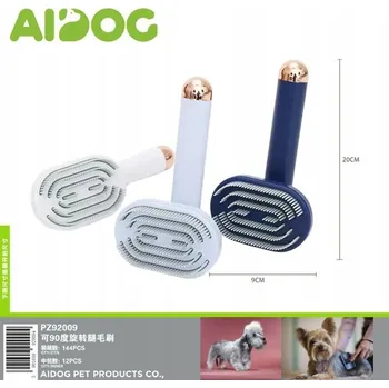 Kartáč pro zvířata Otočná kartáč na srst pro psy a kočky