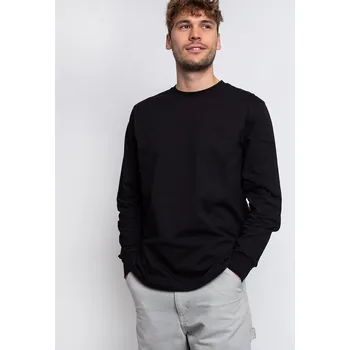 Pánské tričko Carhartt WIP L/S Base T-Shirt Black/White XL