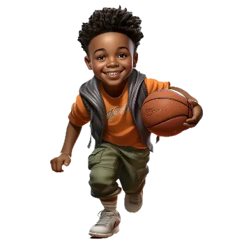 Nášivka Nažehlovací obrázek - basketbalista I (dva rozměry), Velikost: Velký