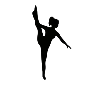 Textilní nažehlovací páska Nažehlovací obrázek - gymnastika III (4,8 x 9,0 cm)