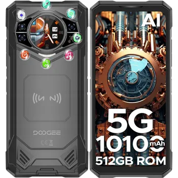 Mobilní telefon Smartphone DooGee S200X 12 GB / 512 GB 5G černý