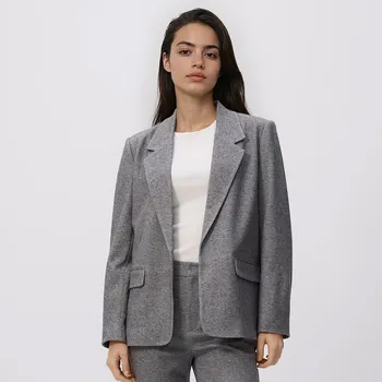 Dámské sako Reserved - Sako s příměsí viskózy - světle šedá - 860GA-09X - 860GA-09X-XL