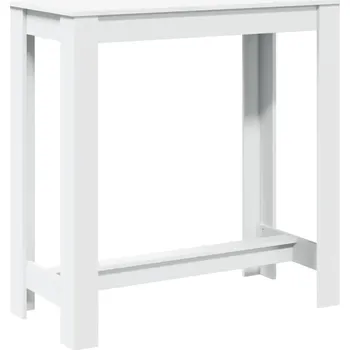 Jídelní stůl Barový stůl z dřevěného kompozitu, 102x50x103,5 cm, bílý