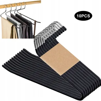 Věšák Věšák na kalhoty, protiskluzové věšáky na oblečení, sada 10 Kusů