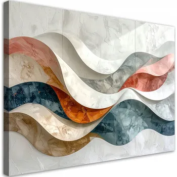 Obraz Obraz do obýváku, ložnice, kanceláře nebo loftu, Abstraktní vlny imitace 90x60