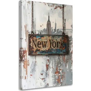 Obraz Obraz do obýváku, kanceláře, loftu, hotelu, Nápis Typografie New York 20x30