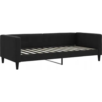 Pohovka Černá pohovka s funkcí spaní 223 x 100 x 68 cm