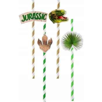 Jednorázové nádobí Brčka papír Santex 8 ks