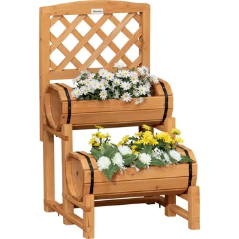 Vyvýšený záhon Vyvýšený záhon 45x45x80 cm | přírodní