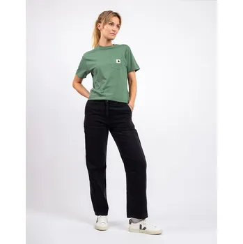 Dámské kalhoty Carhartt WIP W' Pierce Pant Straight Black stone washed 26