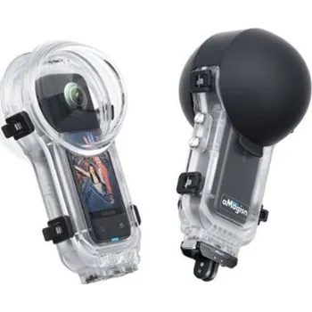 Sportovní kamera Insta 360 X5 - 60m rychlouzavírací neviditelné potápěčské pouzdro pro Insta360 X5