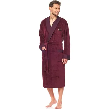 Pánský župan L&L župan pánský 9102 XL bordó