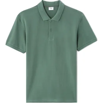 Pánské tričko Celio Polo tričko pique Teone 1186438 Zelená XL