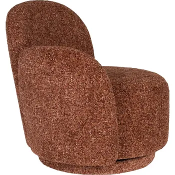 Křeslo Dutchbone Červené otočné křeslo ROSE