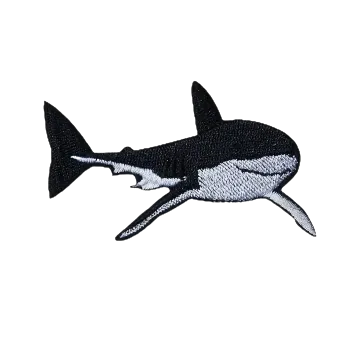 Nášivka Nažehlovací nášivka - žralok (7,6 x 5,0 cm)