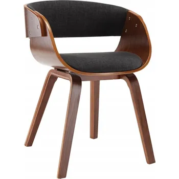 Jídelní židle Jídelní židle šedá a tmavě hnědá, 53 x 52 x 70 cm