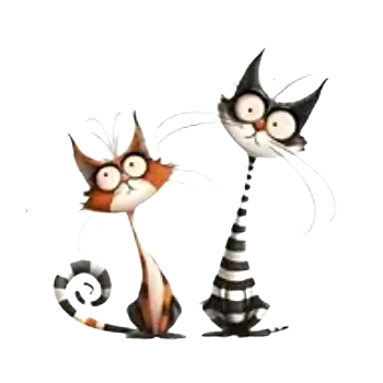 Nažehlovací obrázek - kočky VI (8,7 x 9,0 cm)