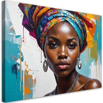 Obraz Obraz do obýváku, ložnice, kanceláře, Barevný portrét ženy 60x40
